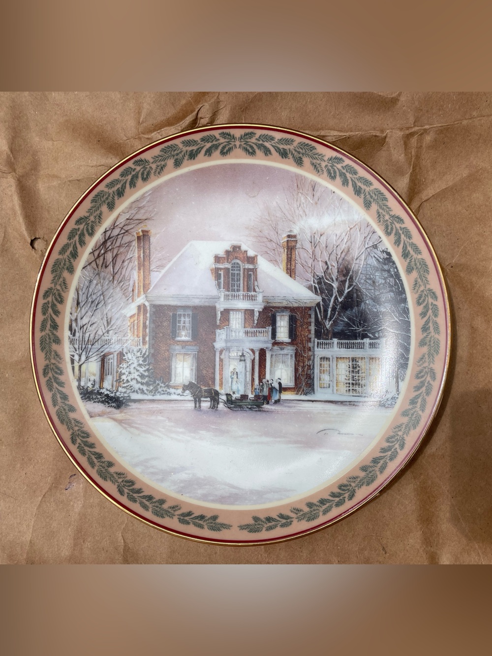 Trisha Romance “Winter Fantasy” Plate